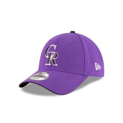 Purple Colorado Rockies Hat - New Era MLB Alt 2 The League 9FORTY Adjustable Caps USA4160293